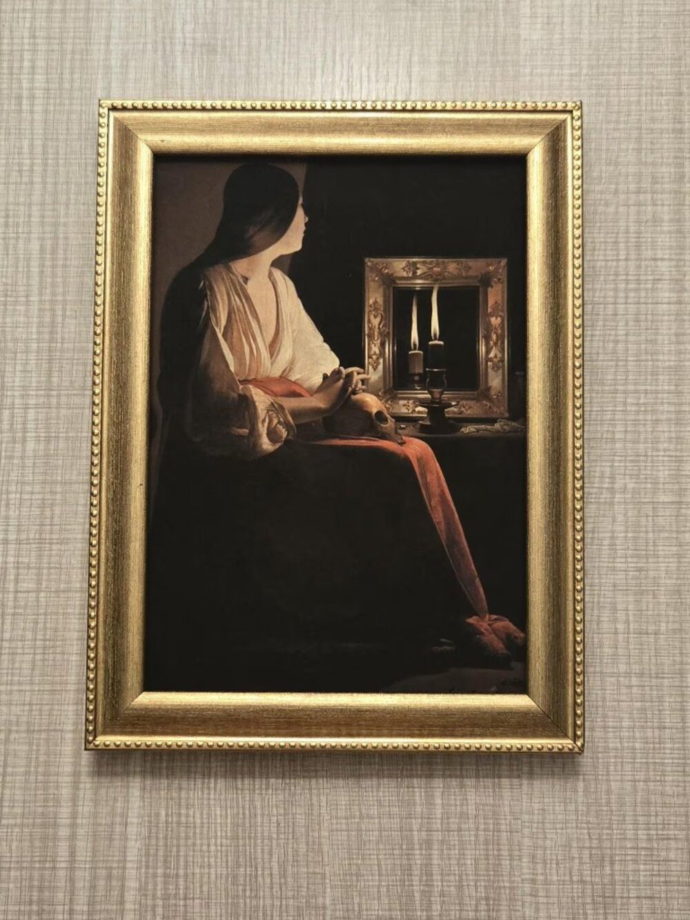 Georges de La Tour "The Penitent Magdalen" Art Reproduction Print